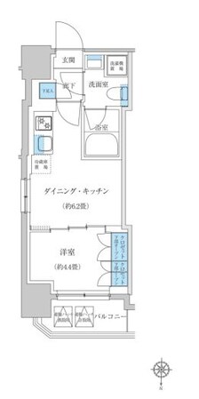 蓮沼駅 徒歩3分 10階の物件間取画像